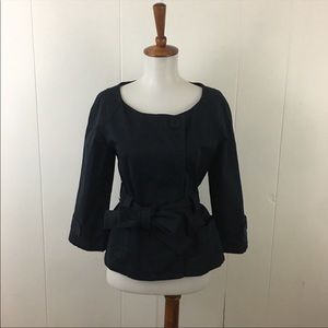 Theory Poplin 3/4‎ Sleeve Belted Jacket